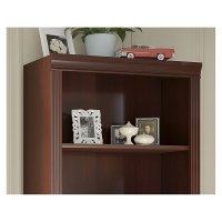 Kathy Ireland Cherry 5-Shelf Bookcase - Bennington -3