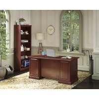 Kathy Ireland Cherry 5-Shelf Bookcase - Bennington -5