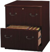 Kathy Ireland Cherry 2 Drawer Lateral File Cabinet - Bennington -2
