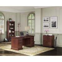 Kathy Ireland Cherry 2 Drawer Lateral File Cabinet - Bennington -7
