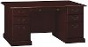 Kathy Ireland Cherry Manager's Desk - Bennington-2