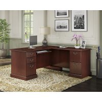 Kathy Ireland Cherry L-Desk - Bennington -3