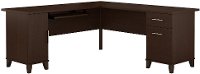 Mocha Cherry L-Desk (71 Inch) - Somerset