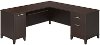 Mocha Cherry L-Desk (71 Inch) - Somerset -4