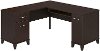 Mocha Cherry 60W L Shaped Desk - Somerset -2