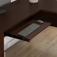 Mocha Cherry 60W L Shaped Desk - Somerset-4