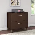 WC81880 Mocha Cherry 2 Drawer Lateral File Cabinet - Somerset