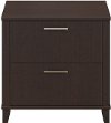 Mocha Cherry 2 Drawer Lateral File Cabinet - Somerset-2