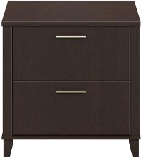 Mocha Cherry 2 Drawer Lateral File Cabinet - Somerset-2