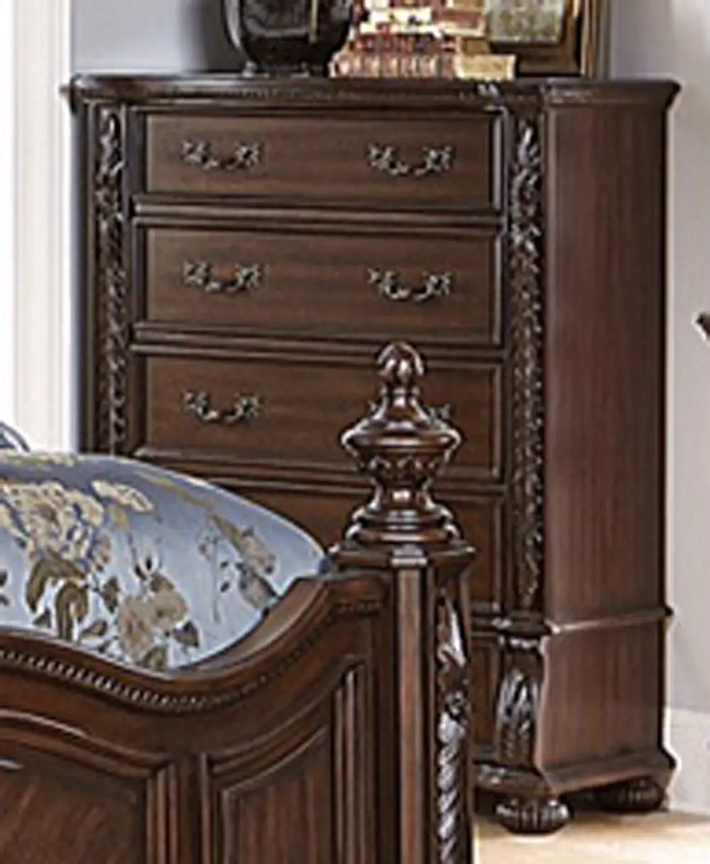 Augustine Court Brown Cherry Chest of Drawers-1
