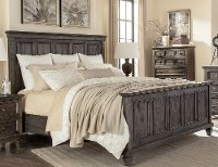 Classic Charcoal Gray Queen Bed - Calistoga