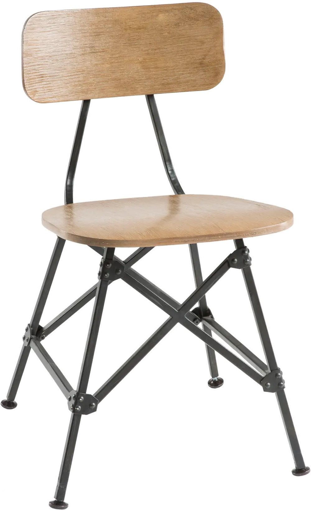 COO-18/FPF20-0316 Ink+Ivy Cooper Wood & Metal Schoolhouse Side Chair-1