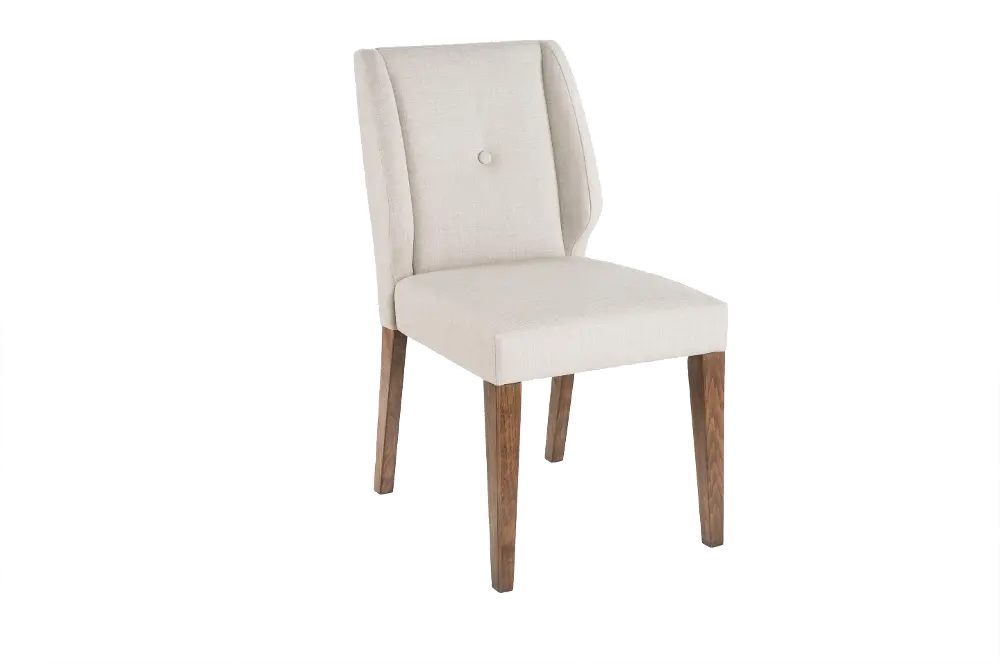 POR-18/FPF20-0343 Cream Mid Century Modern Upholstered Dining Room Chair - Ink+Ivy Portland Collection-1