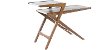 ROC-301CONSOLETABLE Ink+Ivy Rocket Steel & Wood Mid-Century Console Table