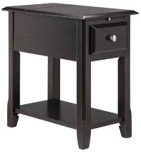 Stein World Ebony Black Chair Side Table