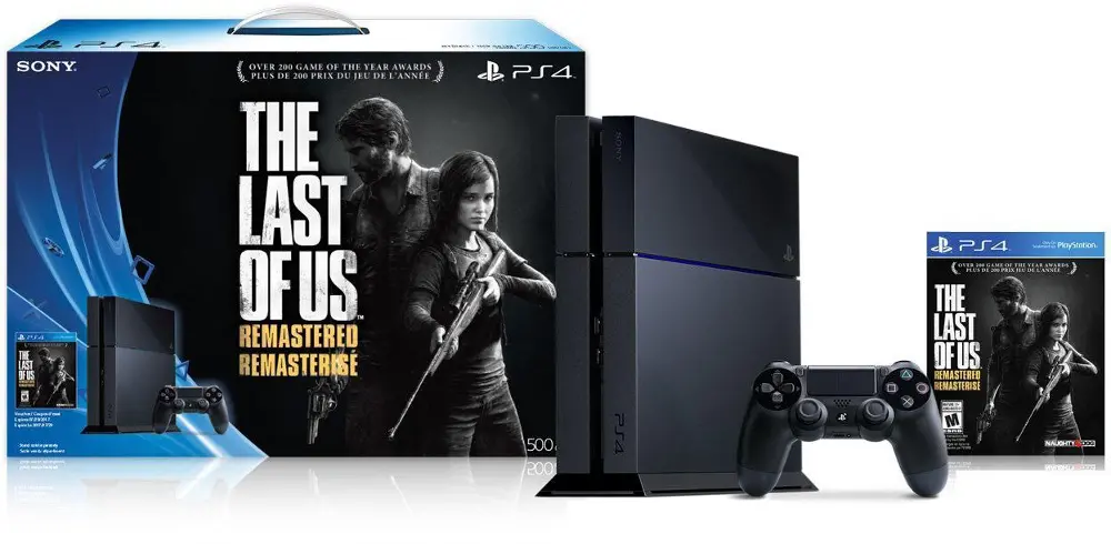 PS4/LAST-OF-US-BNDL PlayStation 4 500GB Hardware Bundle - The Last of Us Remastered Edition-1