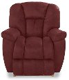 10-582LH827707RECL Leather Red Reclina-Rocker® Manual Recliner - Maverick