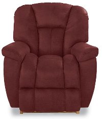 10-582LH827707RECL Leather Red Reclina-Rocker® Manual Recliner - Maverick