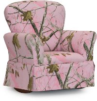 Pink Camouflage Skirted Rocker - Real Tree
