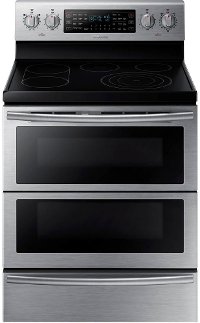 NE59J7850WS Samsung Double Oven Electric Range with Flex Duo - 5.9 cu. ft. Stainless Steel