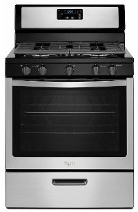 WFG505M0BS Whirlpool 5.1 cu. ft. Gas Range - Stainless Steel and Black