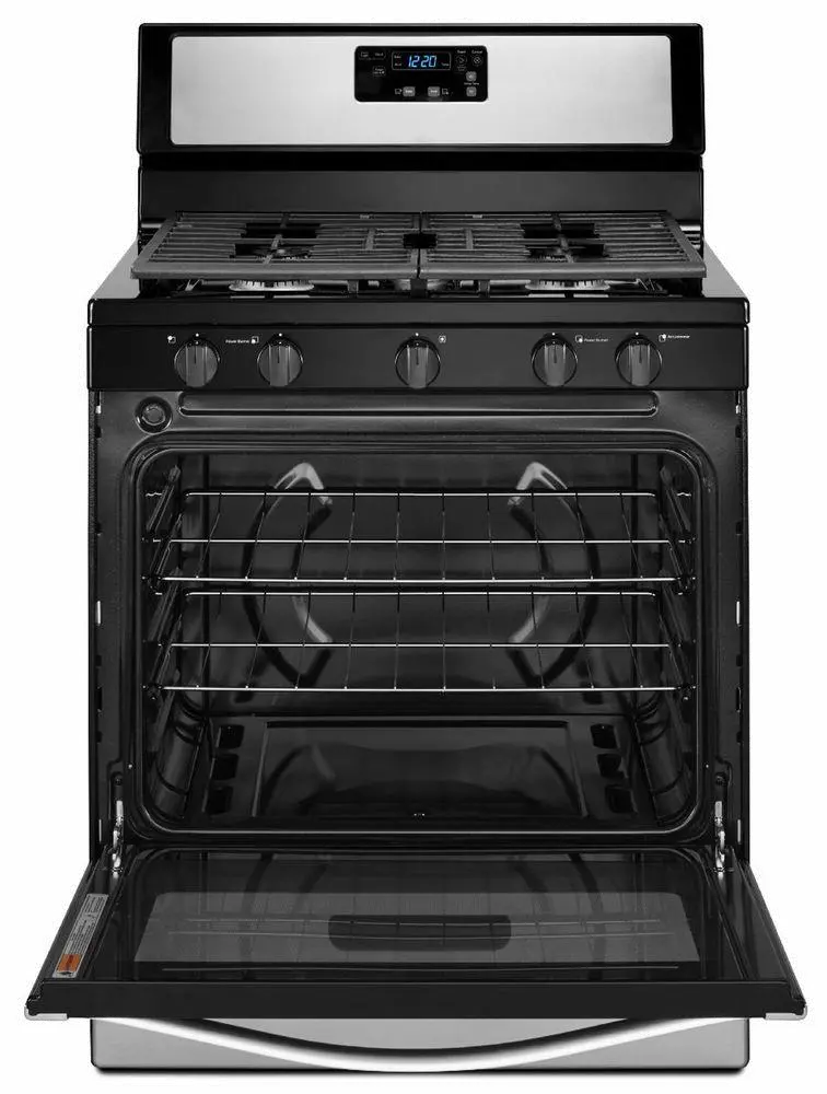 WFG505M0BS Whirlpool Gas Range - 5.1 cu. ft. Stainless Steel and Black-4