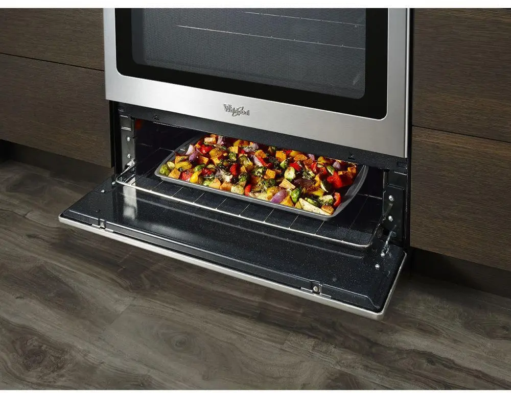 WFG505M0BS Whirlpool Gas Range - 5.1 cu. ft. Stainless Steel and Black-5