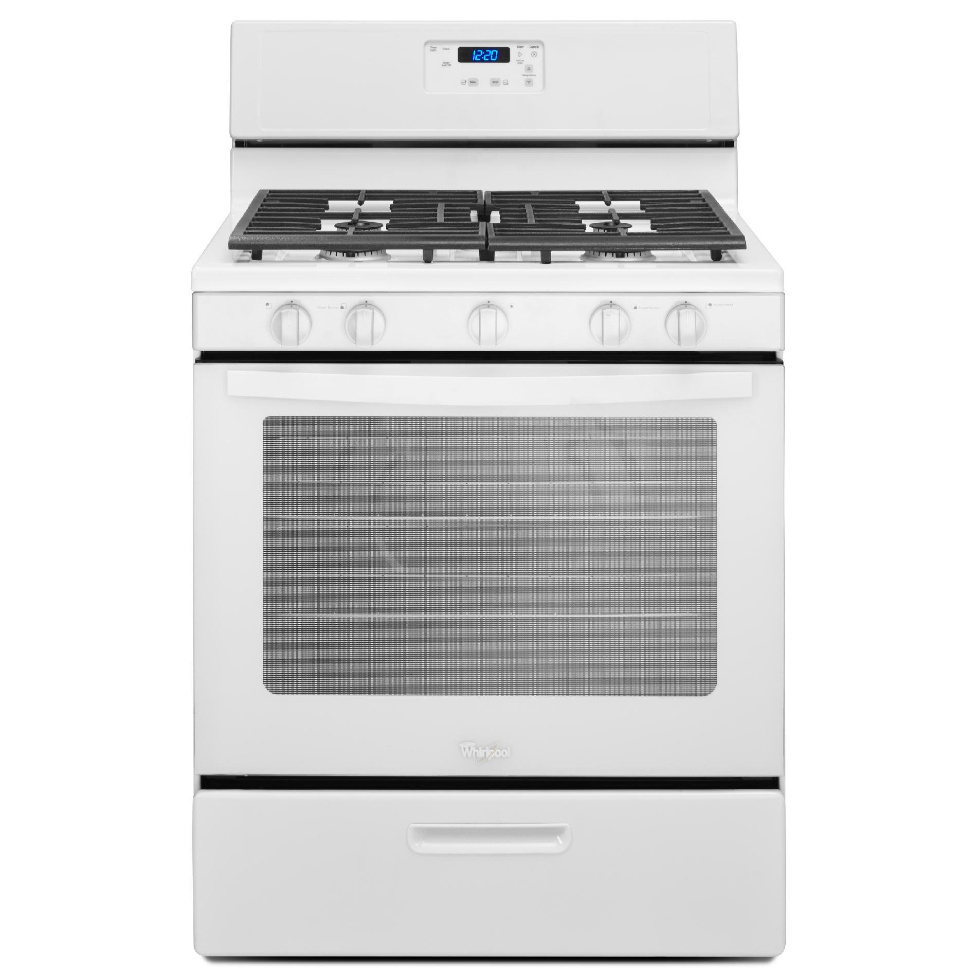 WFG505M0BW Whirlpool Gas Range - 5.1 cu. ft. White-1