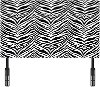 Black & White Upholstered Twin Headboard