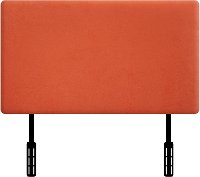 Orange Upholstered Twin Headboard