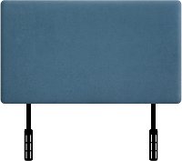 Blue Upholstered Twin Headboard
