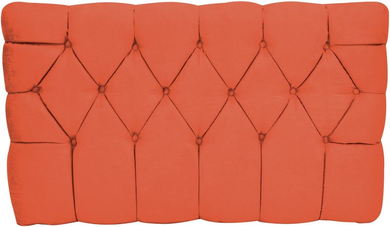 Orange Tufted Upholstered Twin Headboard Meridia Rc Willey Orange Tufted Upholstered Twin Headboard Meridia