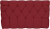 Red Tufted Upholstered Twin Headboard