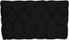 Black Tufted Upholstered Twin Headboard
