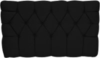 Black Tufted Upholstered Twin Headboard