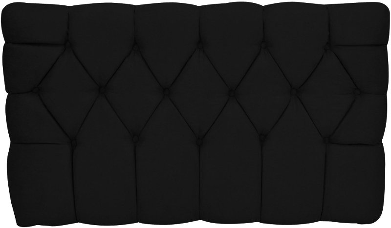 Black Tufted Upholstered Twin Headboard Rc Willey Furniture
