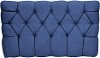 Navy Tufted Upholstered Twin Headboard