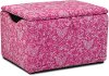Candy Pink Storage Box - Small Paisley