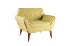 NEW-801ROMALIMECH Ink+Ivy Newport Lime Green Upholstered Mid-Century Chair