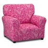 Candy Pink Club Chair - Small Paisley