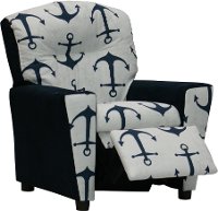 Mixy Anchors/Navy Kids Recliner