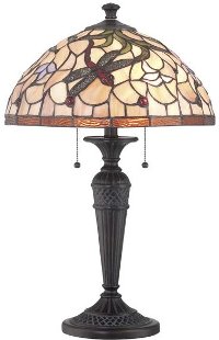 C41340BRONZTIFFANY Breanna Dark Bronze Tiffany Table Lamp