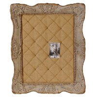 Resin Framed Burlap Pin Board