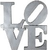Galvanized Love Word Decor