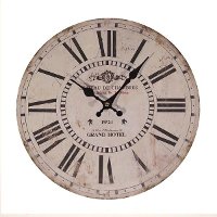 13 Inch Distressed White Wall Clock