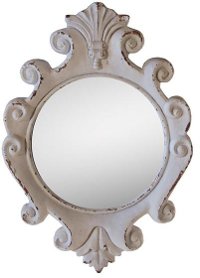 White Framed Mirror