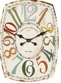 Multi-Colored 27 Inch Whimsy Wall Clock