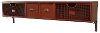 Red 4-Drawer Metal Wall Shelf