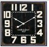 Clearance Black Metal Framed Square Clock