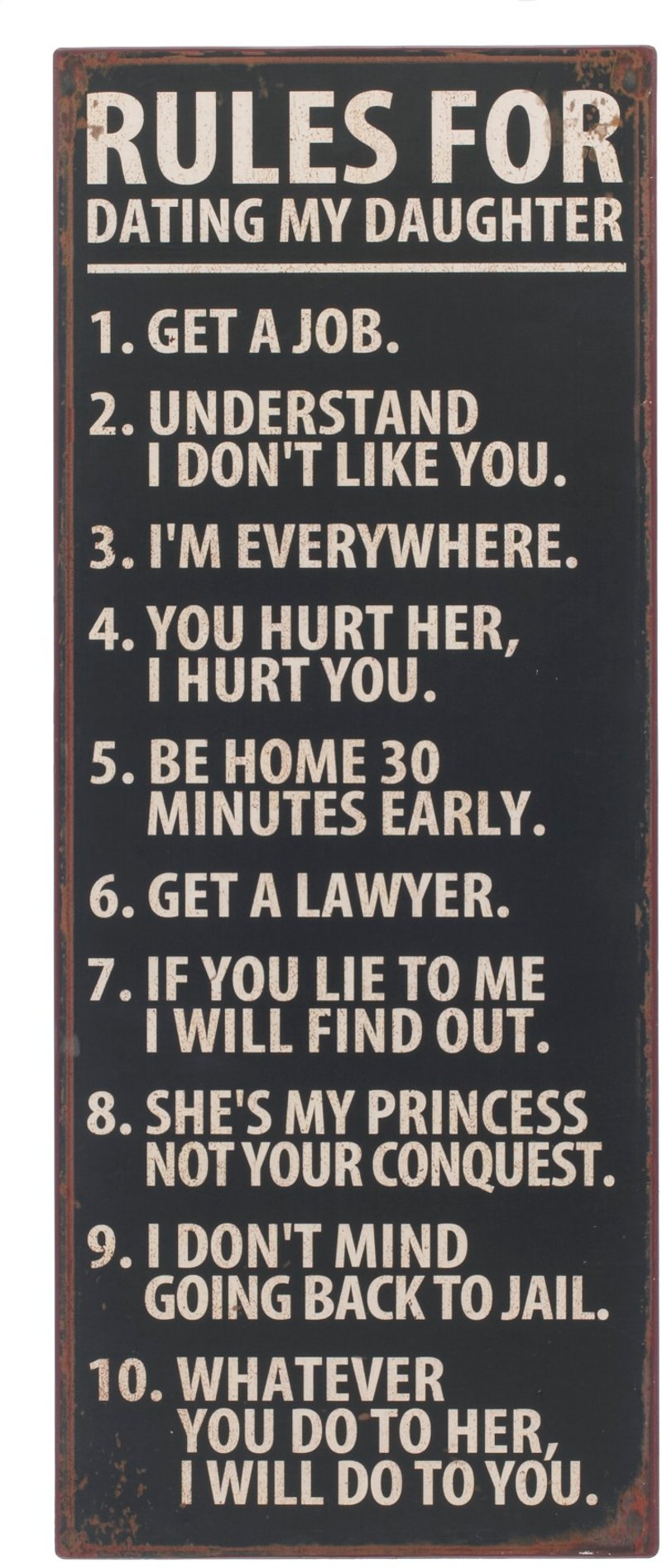 rules for dating daughter